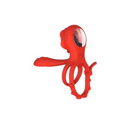 Cockring met roosvormige vibrator(adjustable)